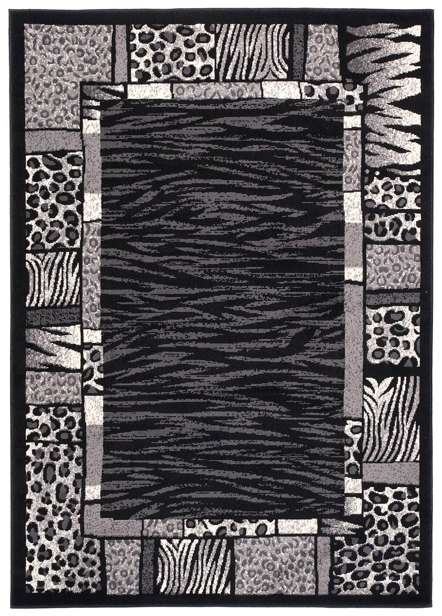 Teppich Dream Modern Schwarz Grau Tiermotiv