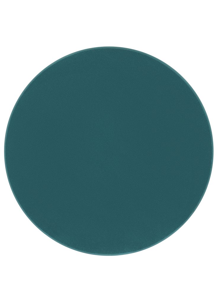 Teppich Mono Rund Indoor Outdoor Blau