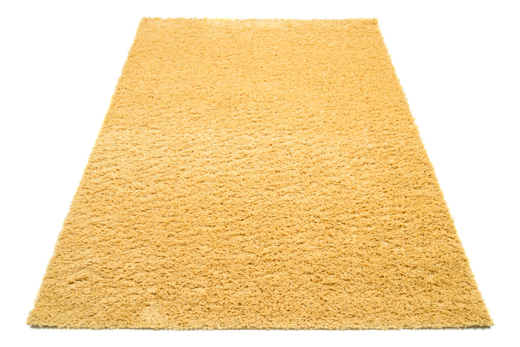 Teppich Essence Shaggy Einfarbig Senf