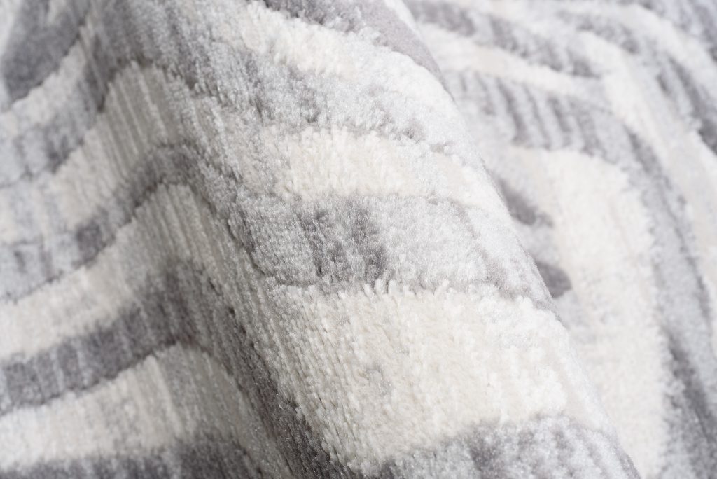 Teppich Valley Grau Abstrakt Zebra Streifen