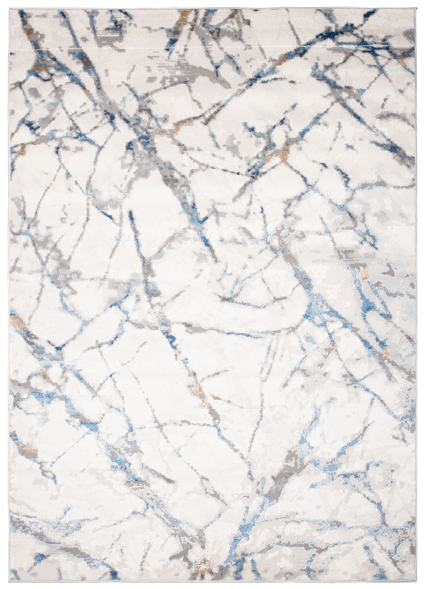 Teppich Valley Grau Blau Modern Linien