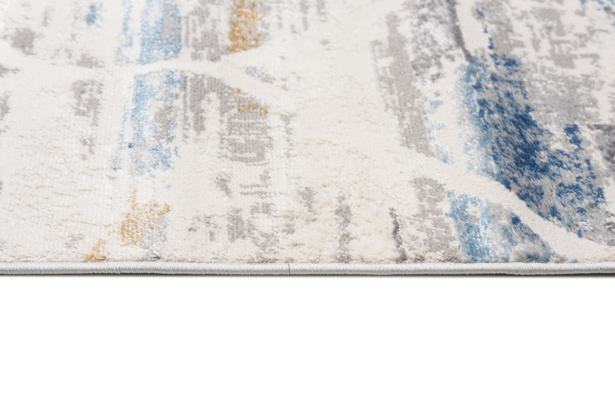 Teppich Valley Grau Blau Geometrisch Verwischung