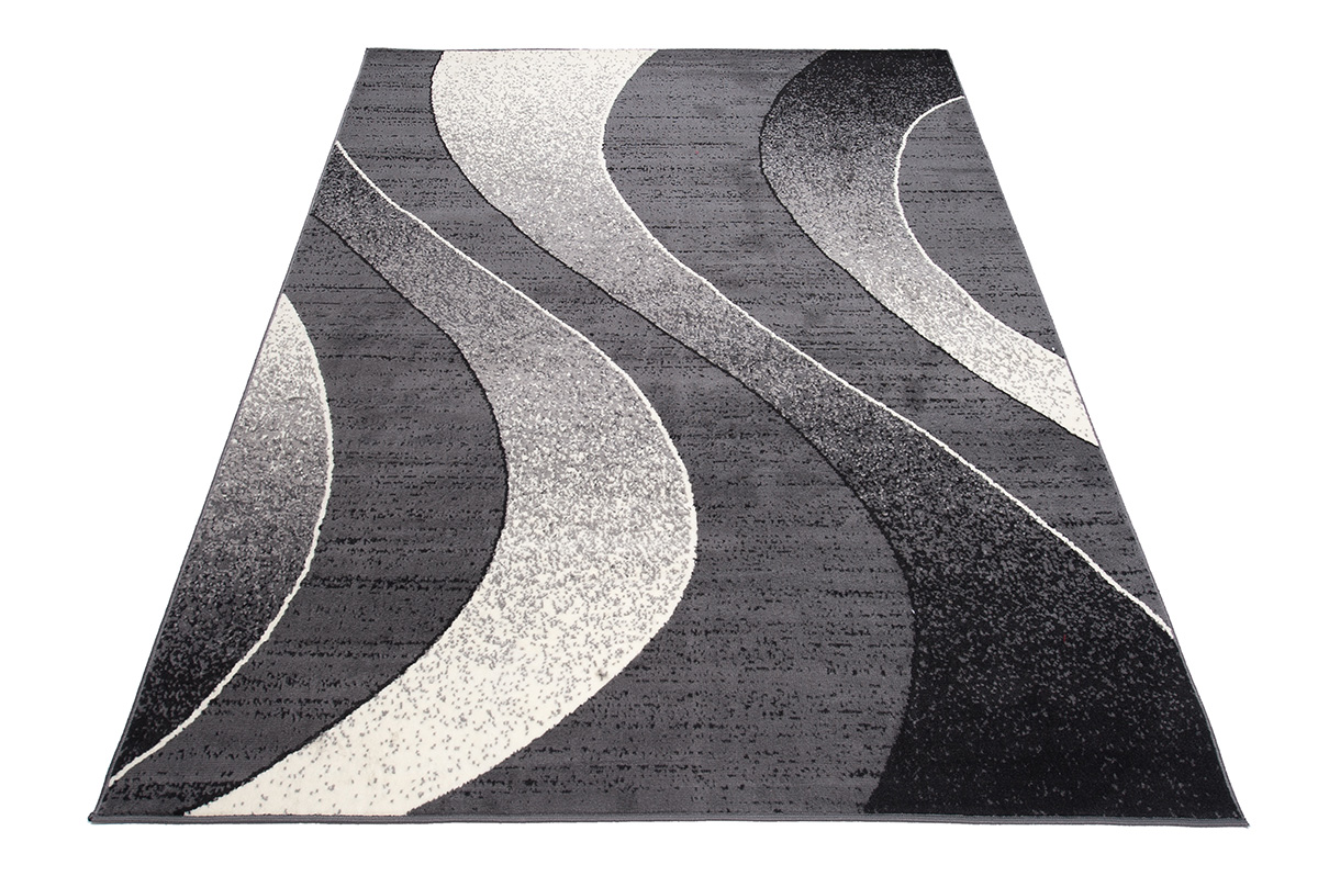 Teppich Dream Modern Dunkel Grau Wellen