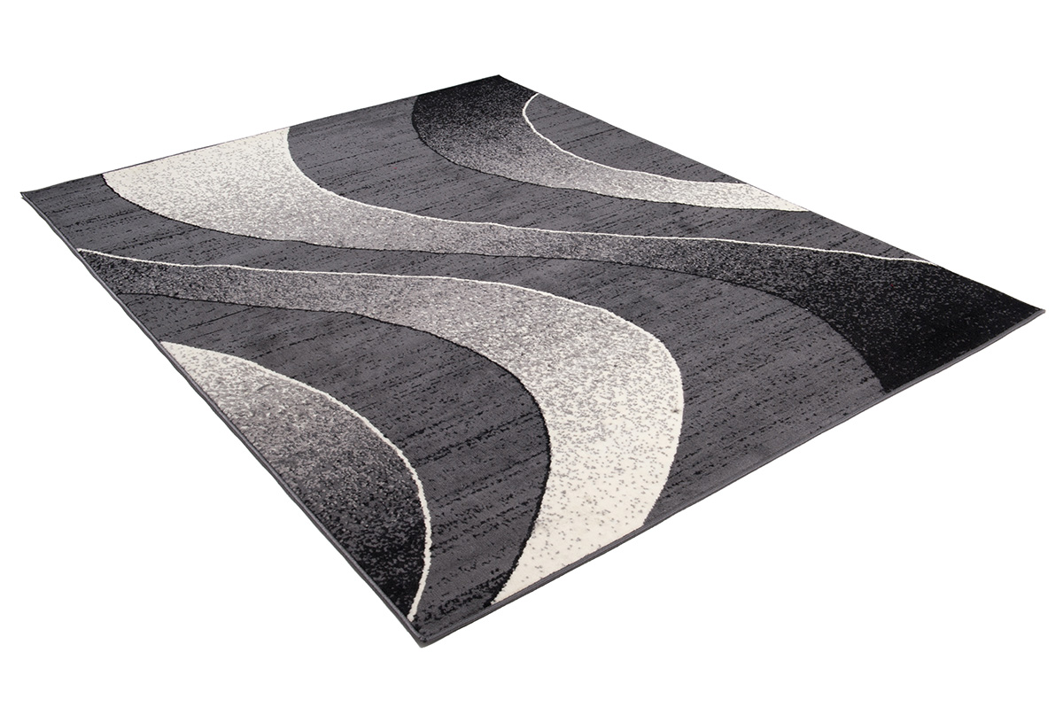 Teppich Dream Modern Dunkel Grau Wellen