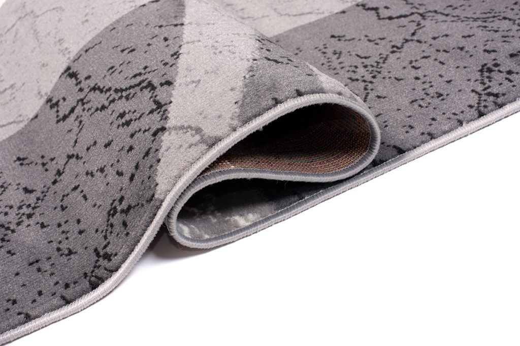 Teppich Dream Grau Weiß Rahmen Kreise