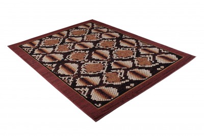 Teppich Dream Braun Schwarz Tiermotiv Schlange