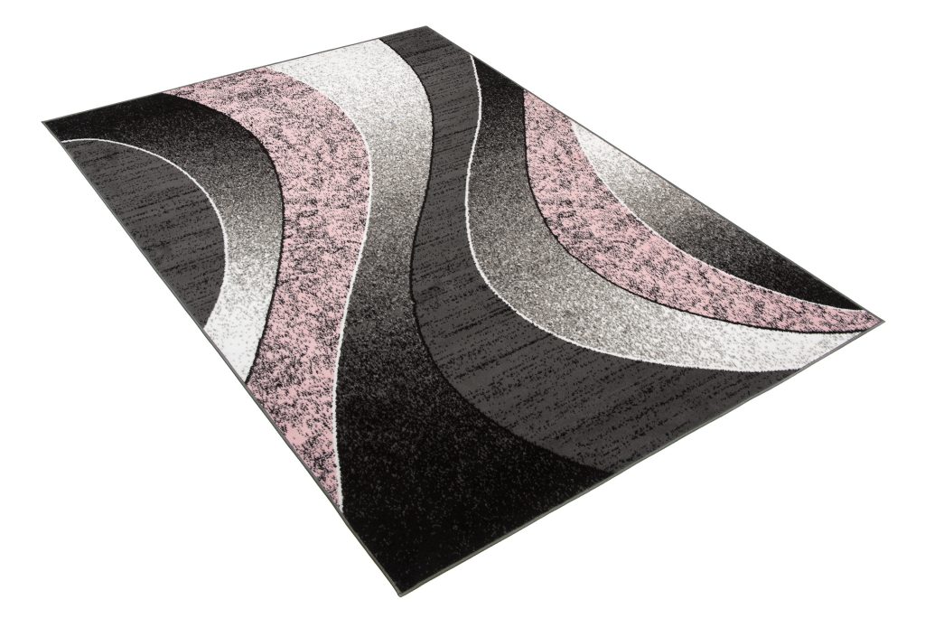 Teppich Dream Modern Grau Rosa Wellen