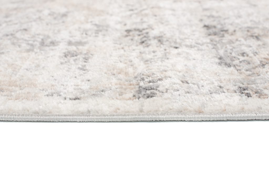 Teppich Valley Grau Beige Ornamente Rahmen