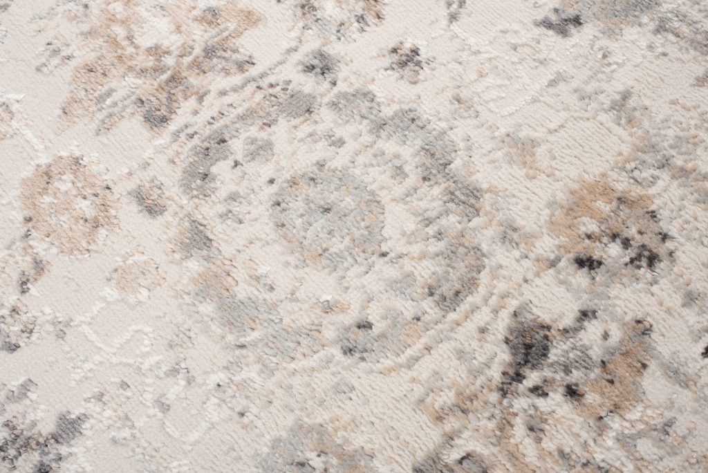 Teppich Valley Grau Beige Ornamente Rahmen