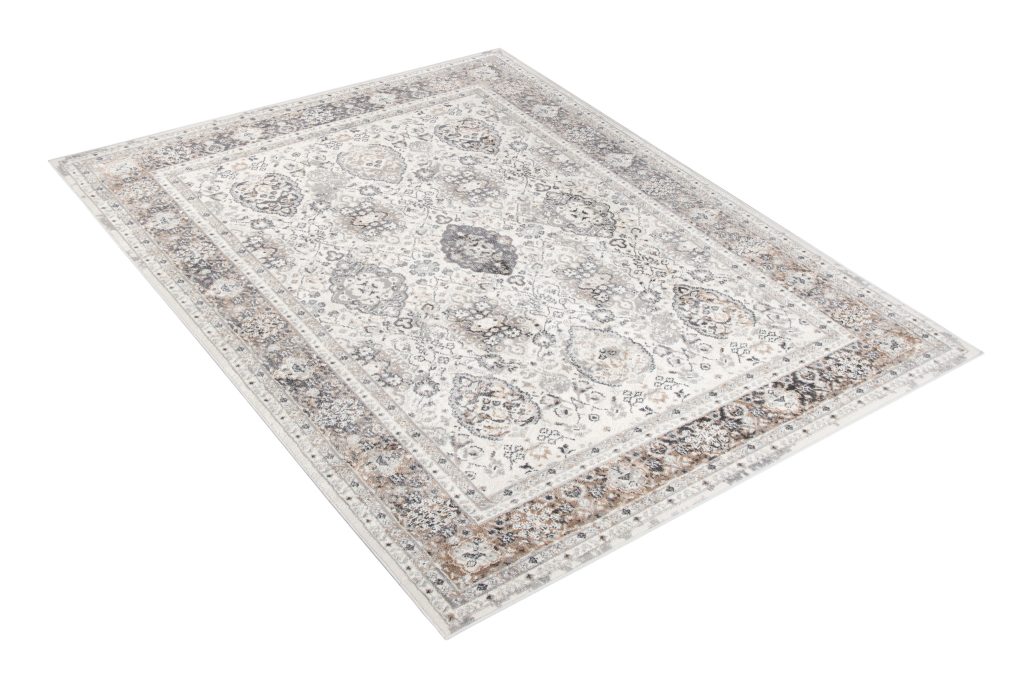Teppich Valley Grau Kupferfarbe Ornamente Vintage