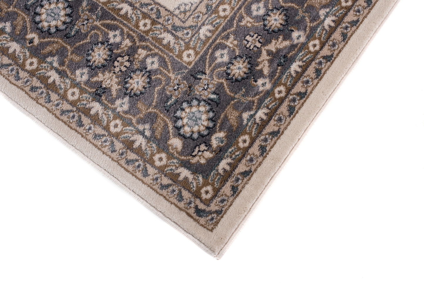 Teppich Colorado Traditionell Creme Beige Grau
