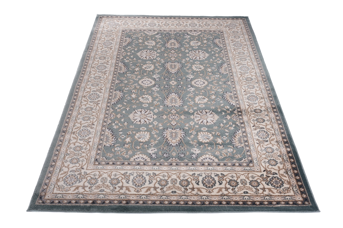 Teppich Colorado Traditionell Blau Beige Grün