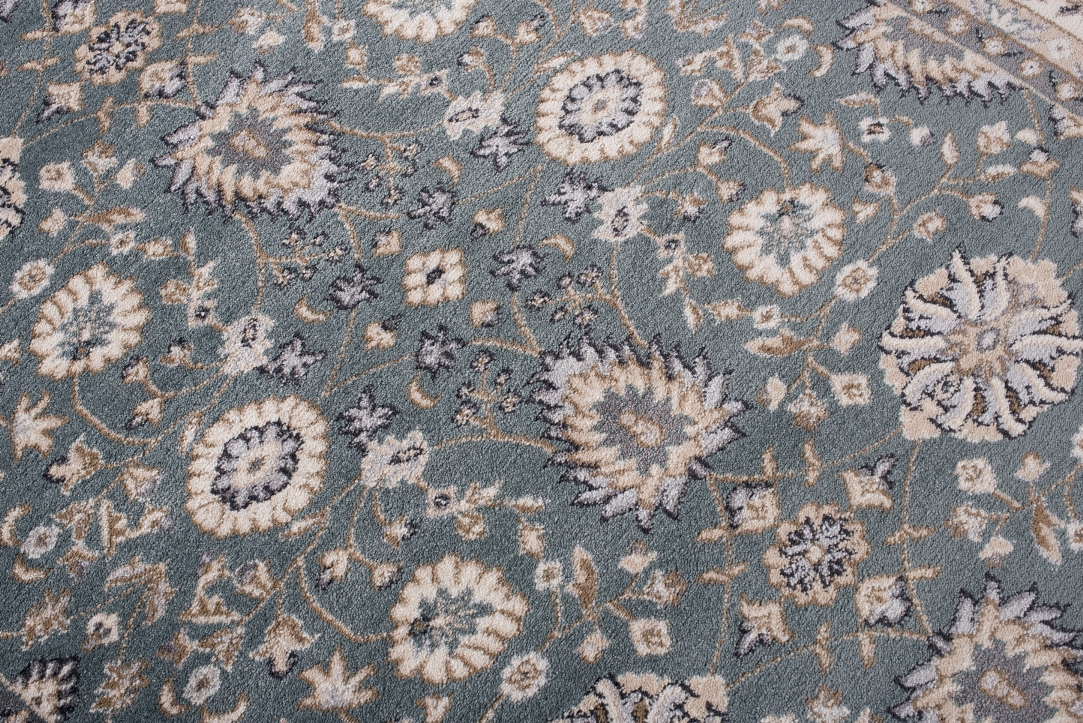 Teppich Colorado Traditionell Blau Beige Grün