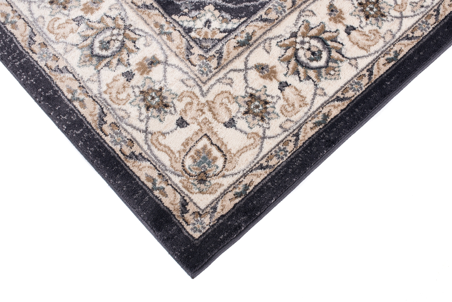 Teppich Colorado Classic Schwarz Creme