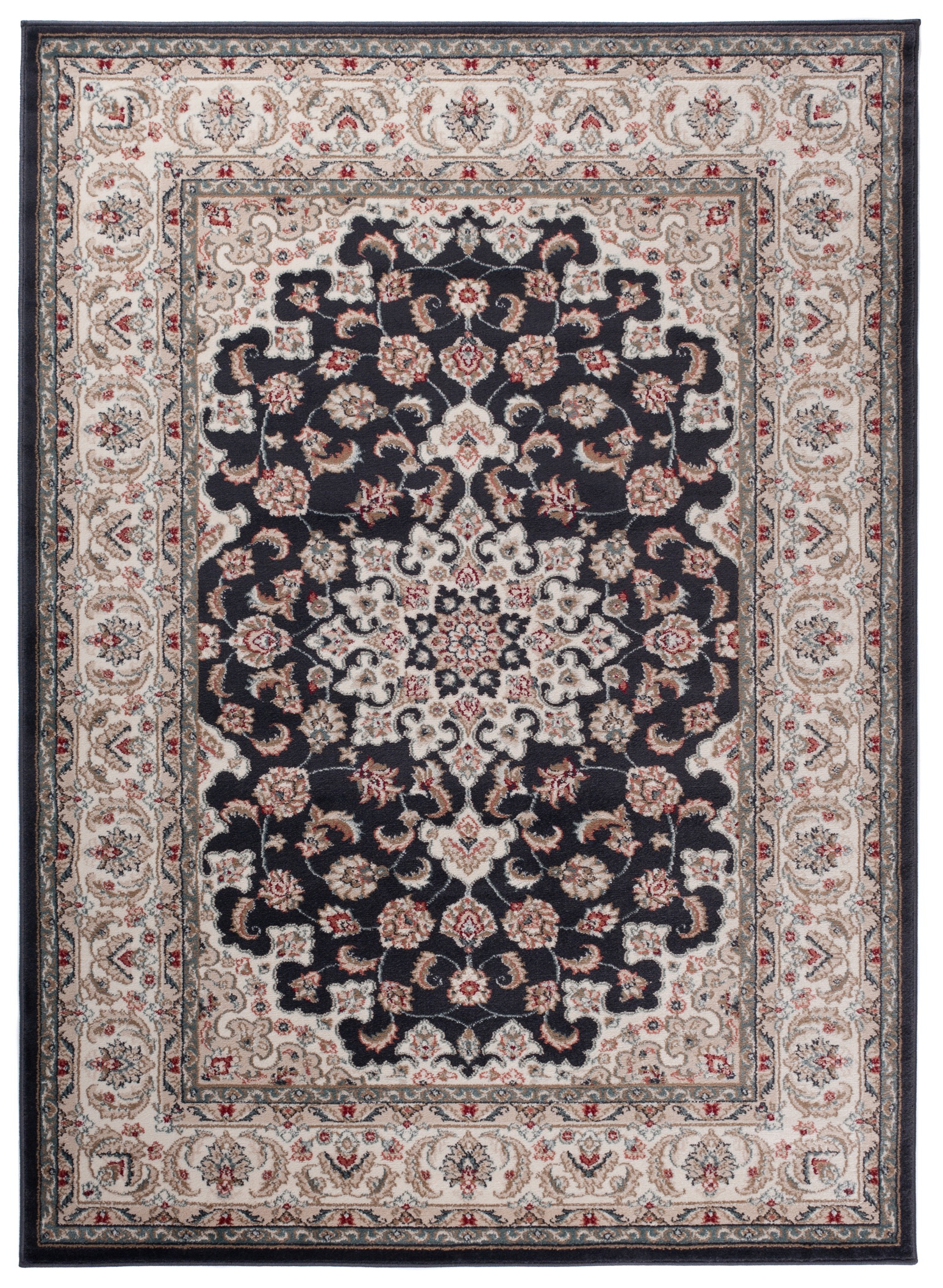 Teppich Colorado Schwarz Creme Rot Traditionell