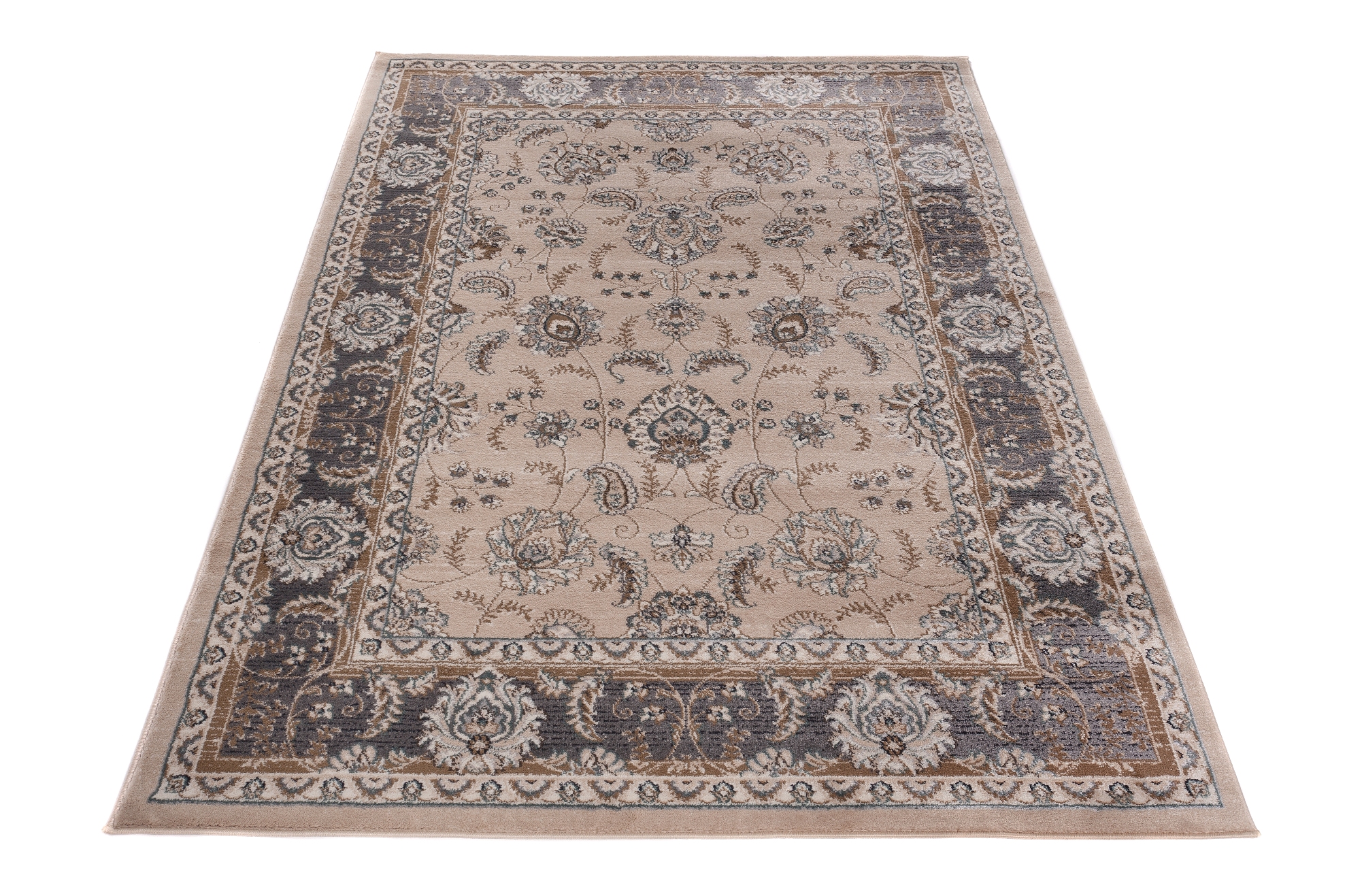 Teppich Colorado Klassisch Beige Grau Ornament