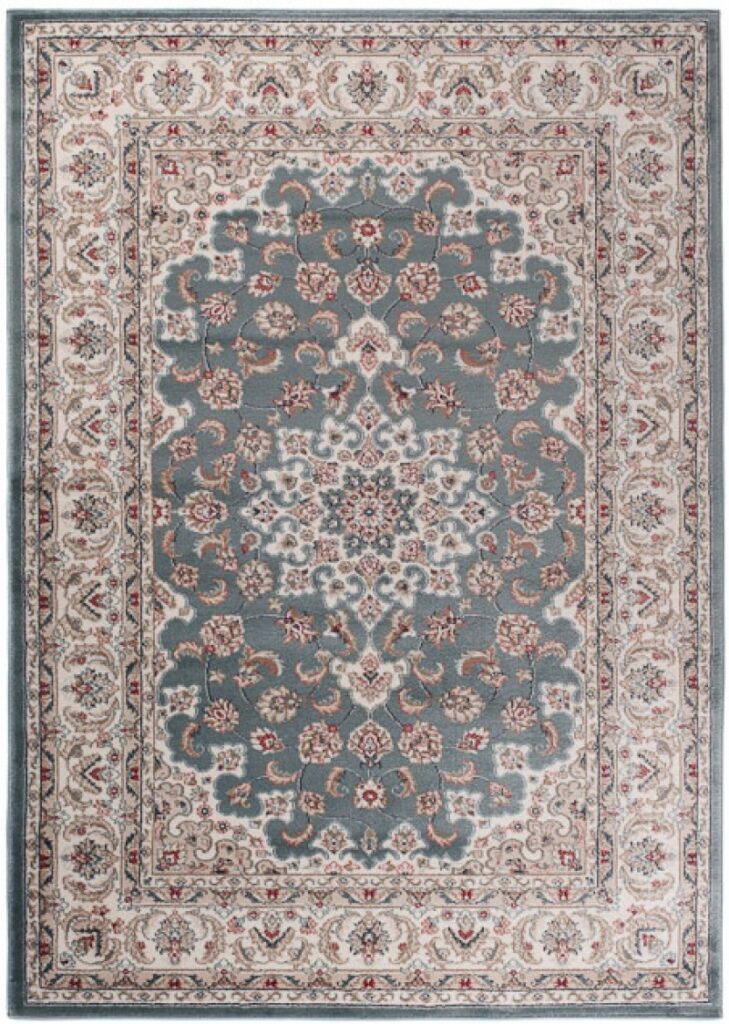 Teppich Colorado Blau Creme Rot Traditionell