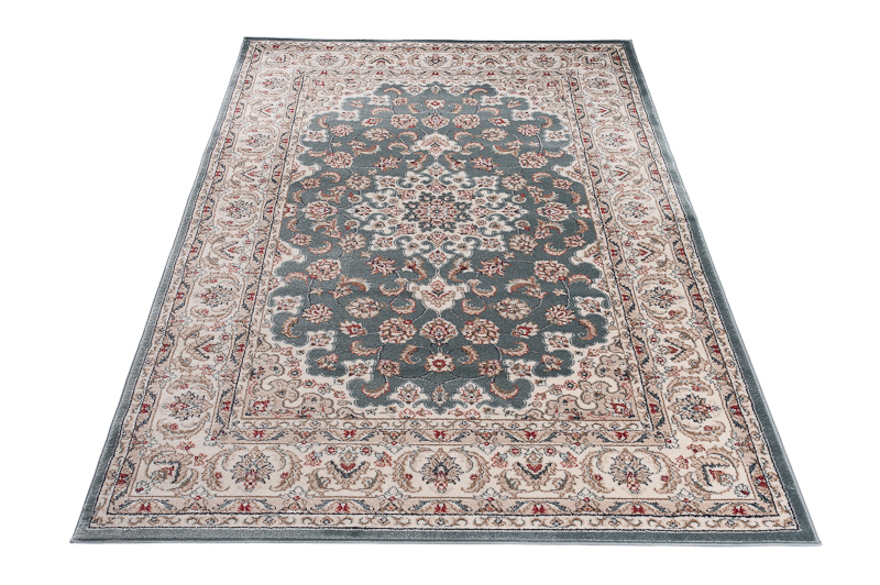 Teppich Colorado Blau Creme Rot Traditionell