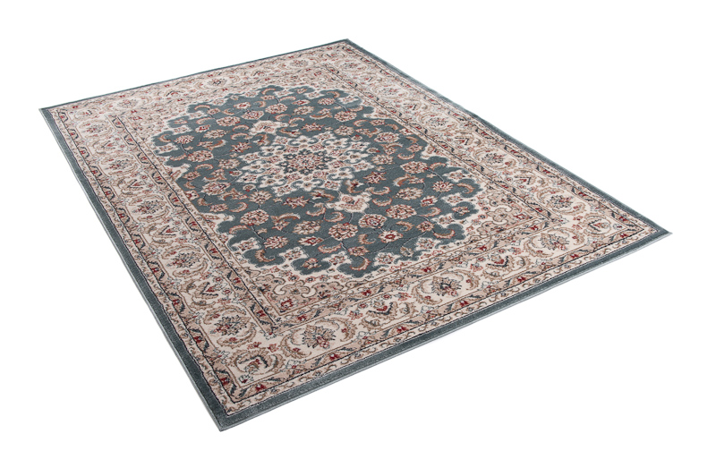 Teppich Colorado Blau Creme Rot Traditionell