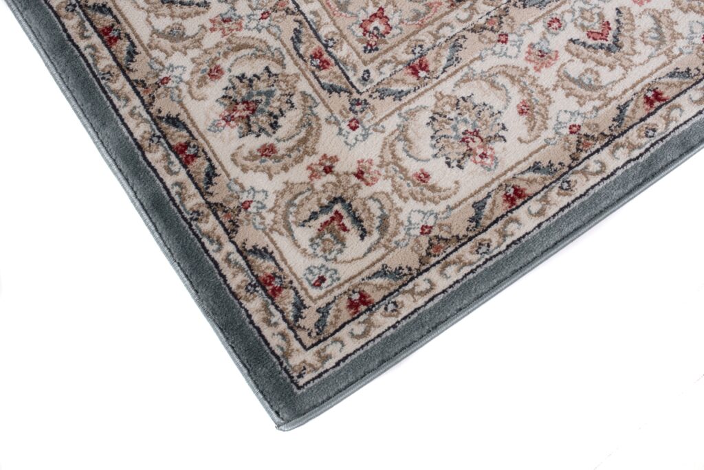 Teppich Colorado Blau Creme Rot Traditionell