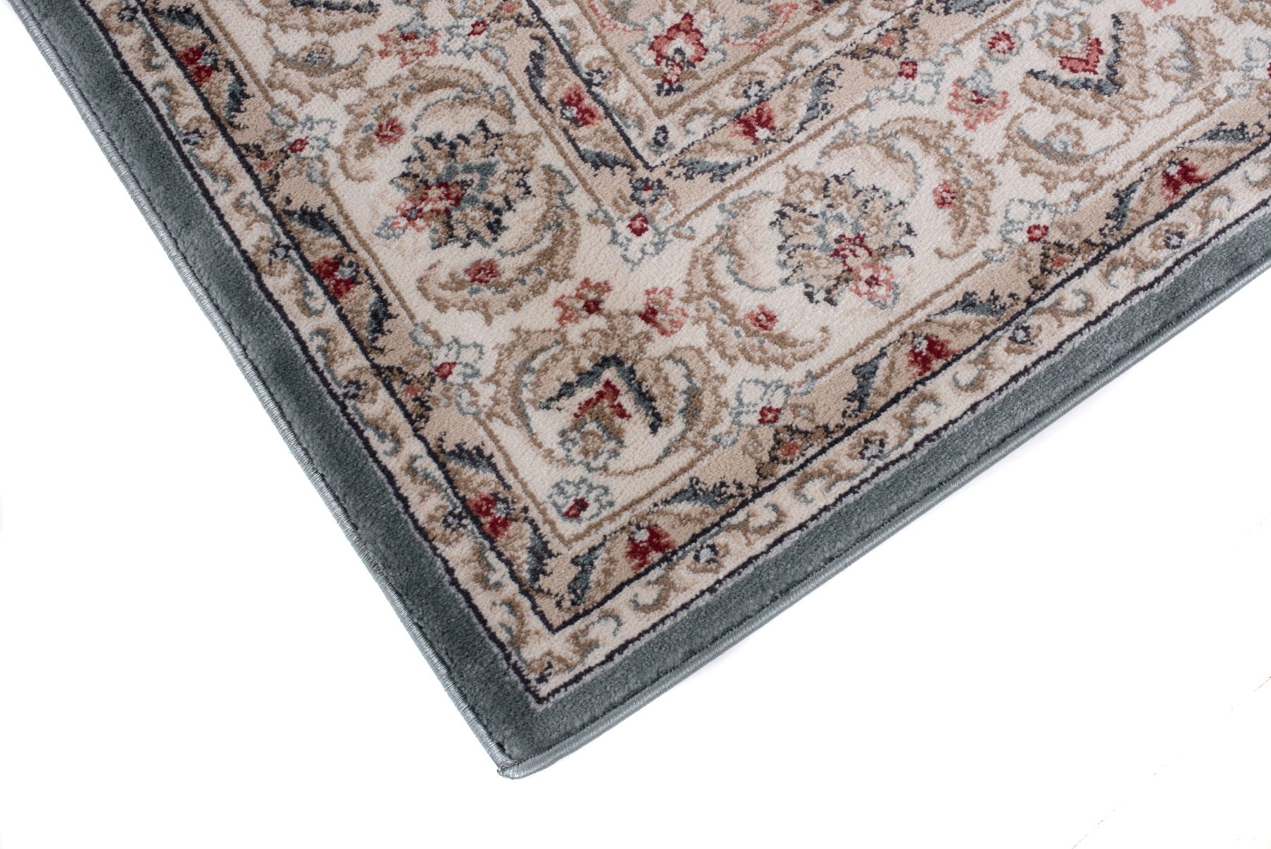 Teppich Colorado Blau Creme Rot Traditionell