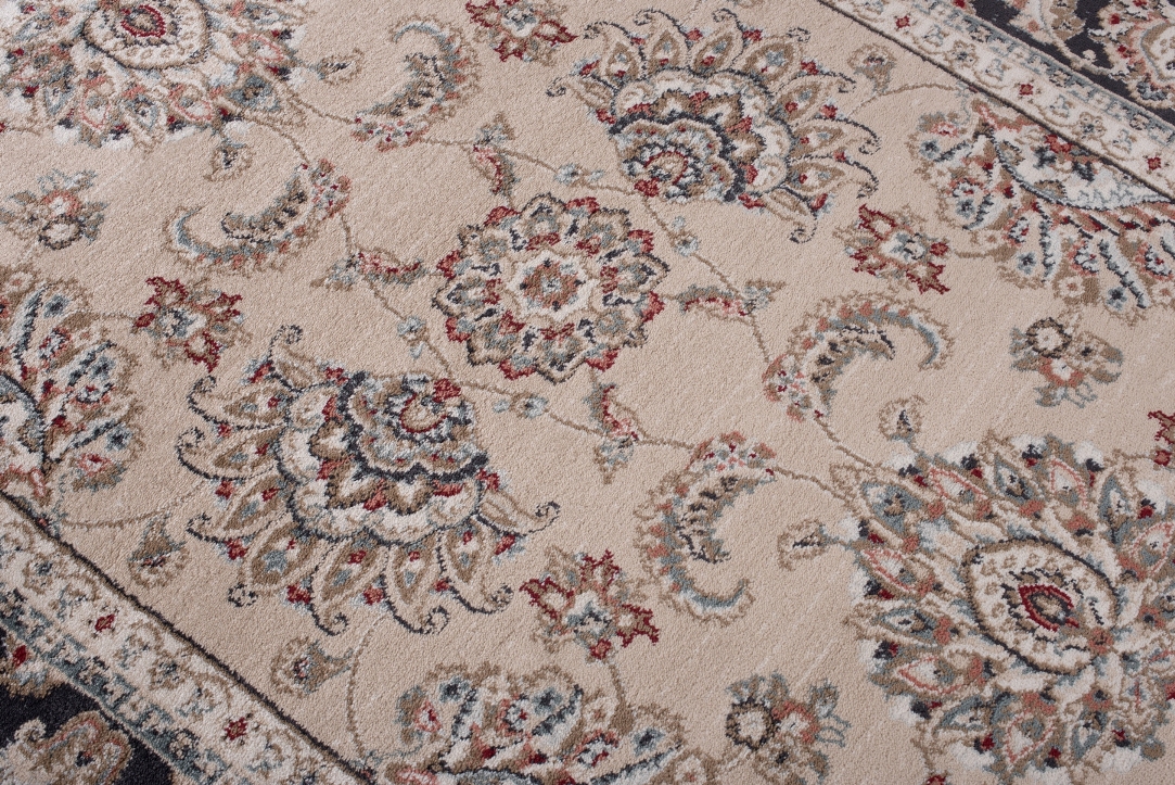 Teppich Colorado Traditioneller Beige Grau Rot