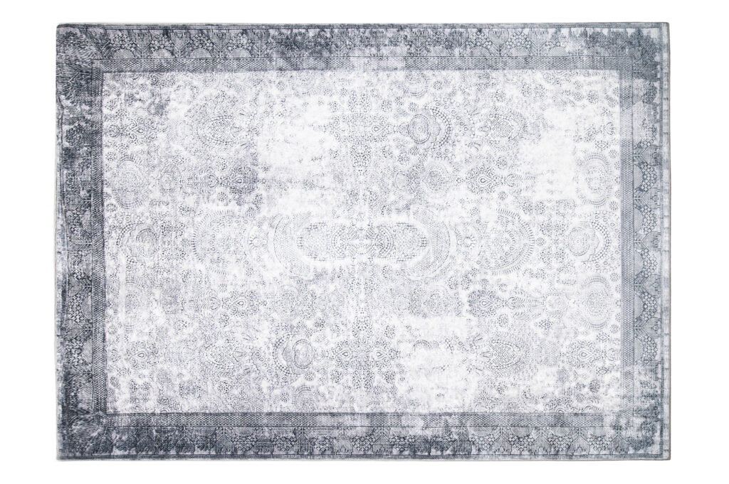 Teppich Victoria Grau Meliert Ornamente Anti-Rutsch