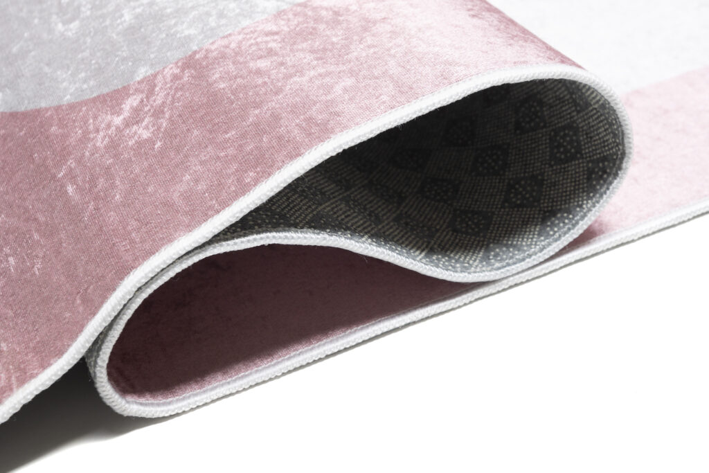 Teppich Emma Rutschfest Waschbar Rosa Panda