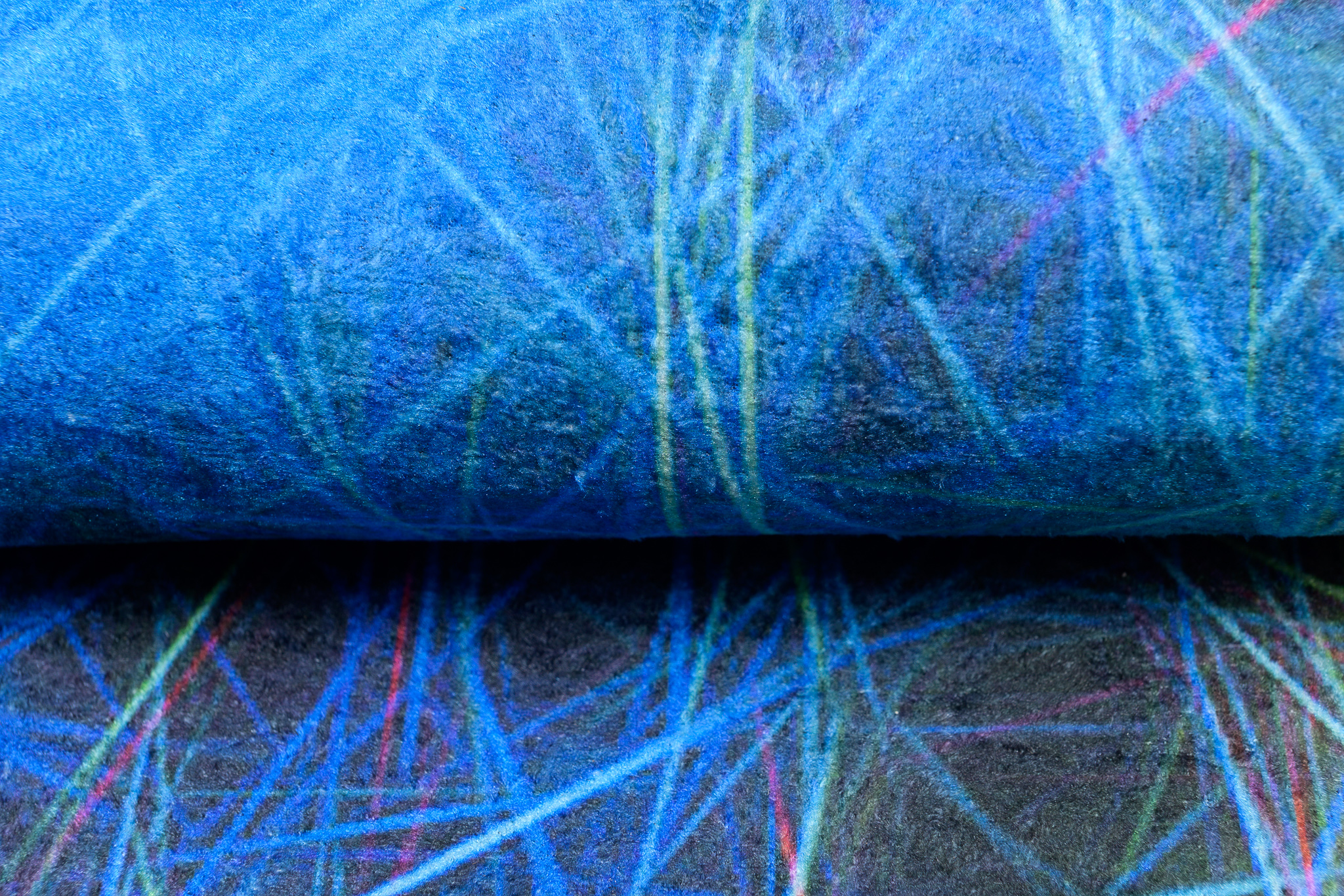 Teppich Toscana Abstrakt Neon Netz Rutschfest