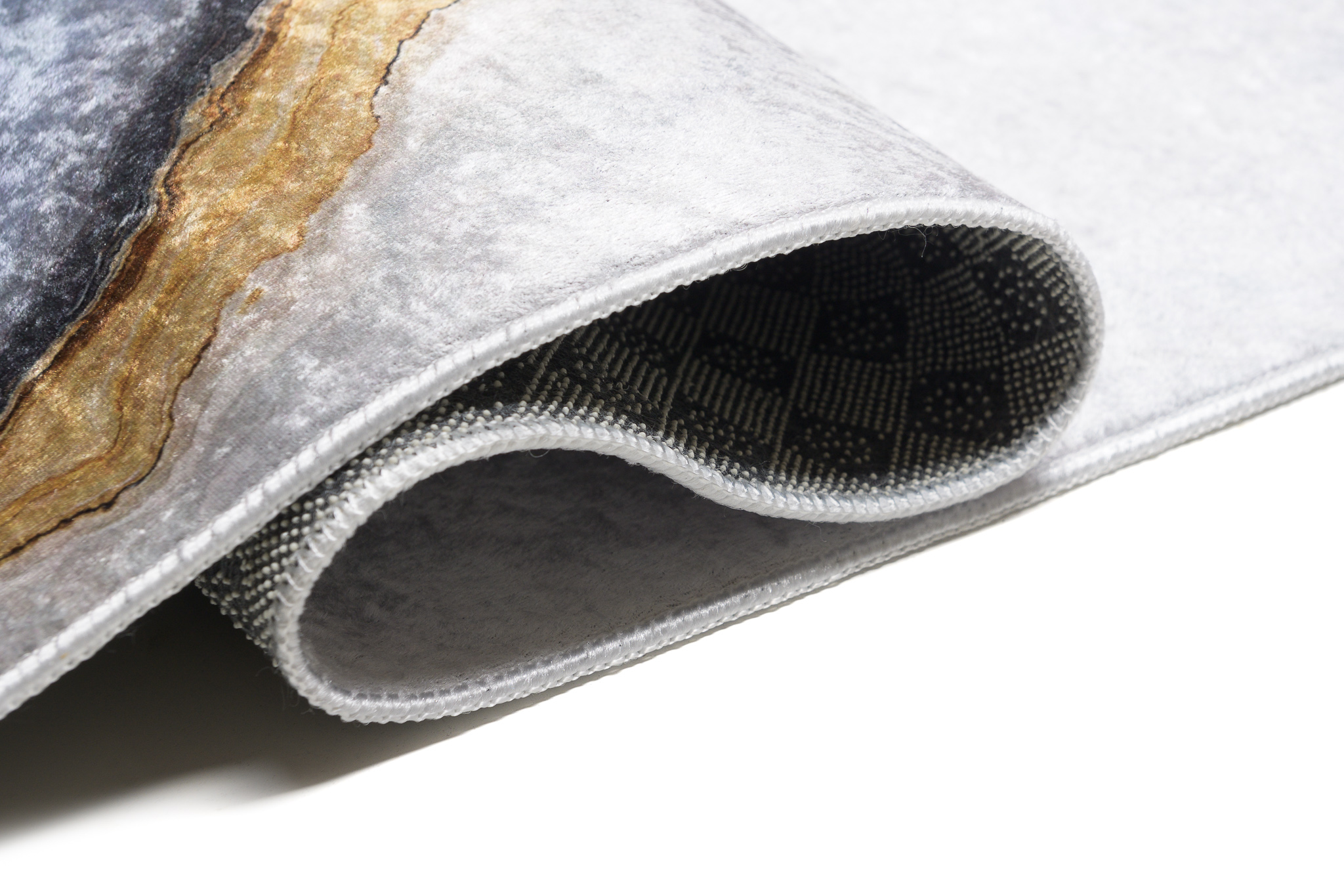 Teppich Toscana Modern Grau Golden Abstrakt