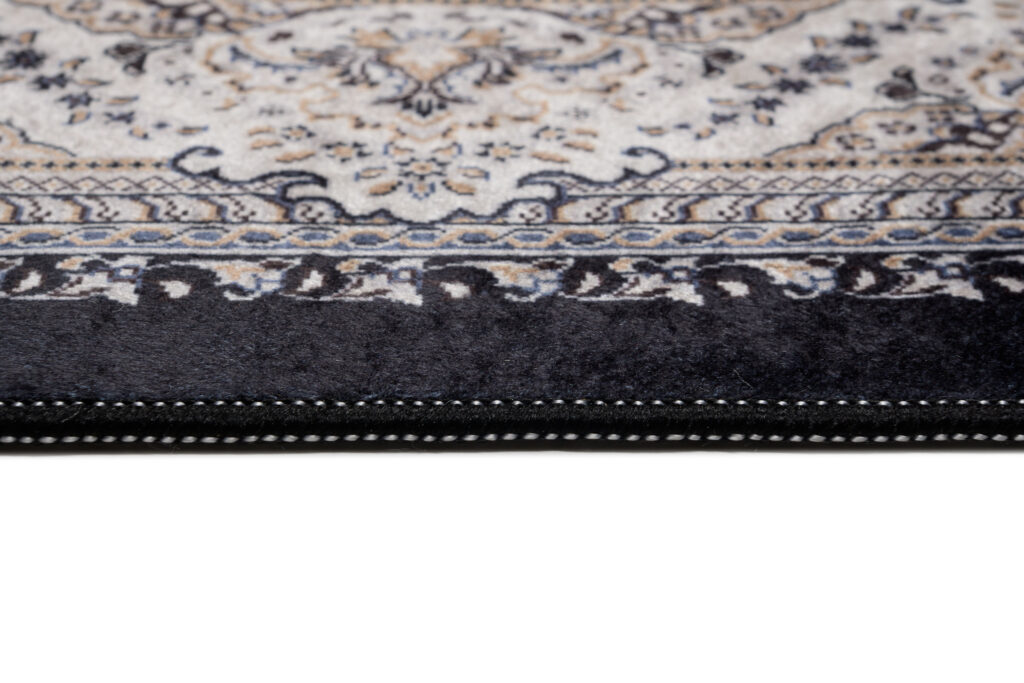 Teppich Victoria Fransen Klassisch Braun Rosette