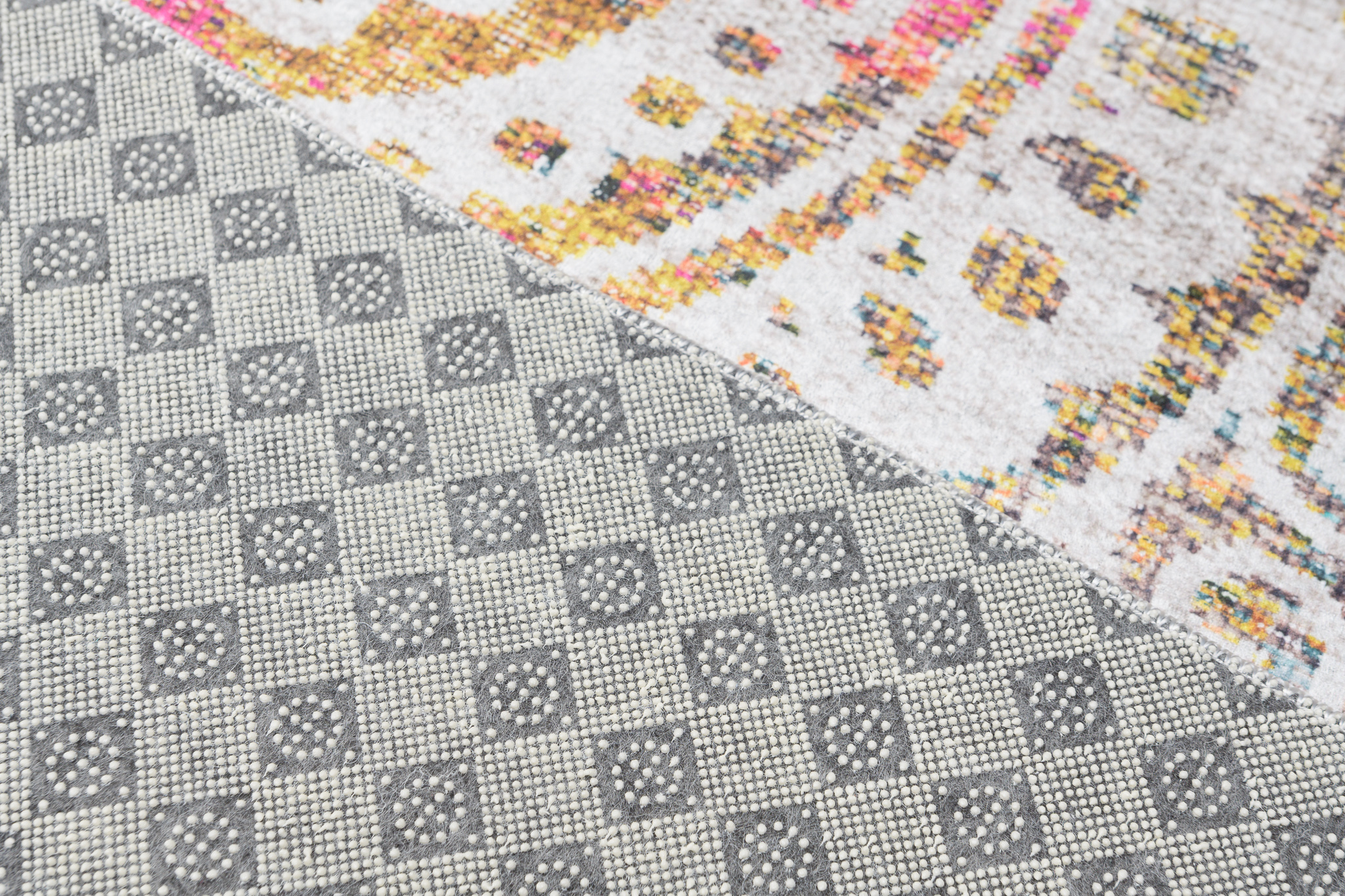 Teppich Toscana Vintage Mehrfarbig Runde Rosetten