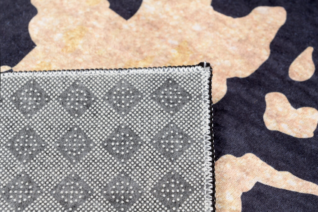 Teppich Toscana Schwarz Grau Golden Marmor