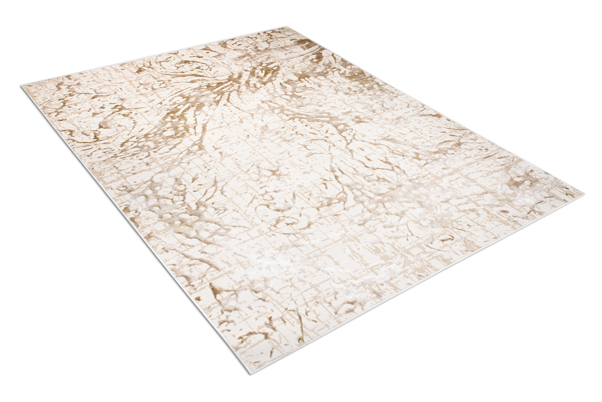 Teppich Hera Creme Beige Abstrakt Wellen 3D-Effekt