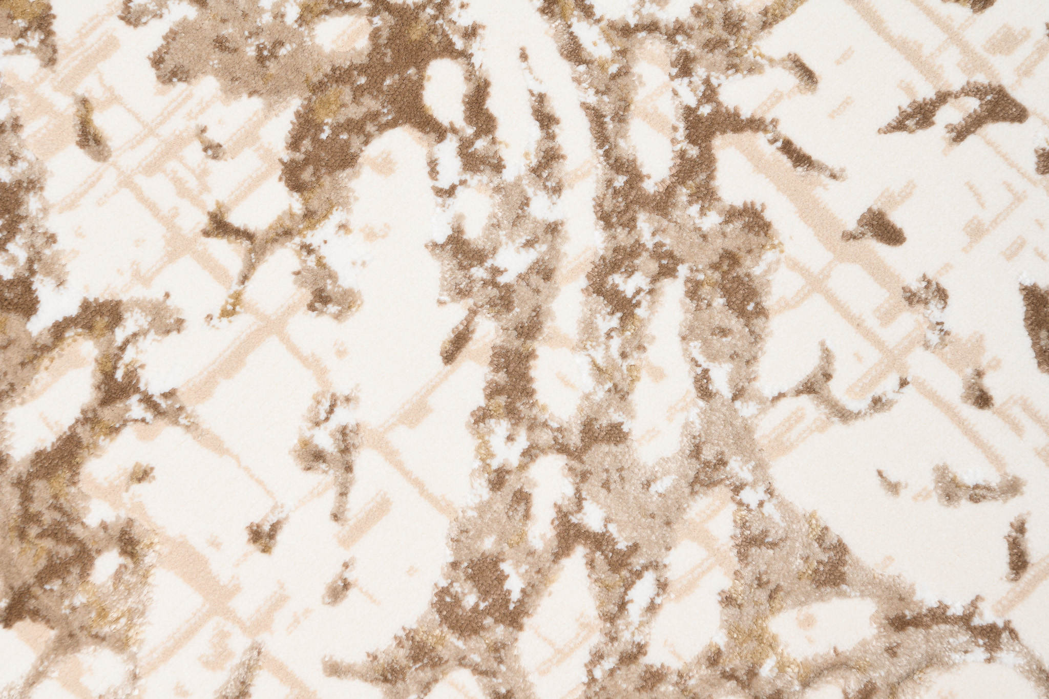 Teppich Hera Creme Beige Braun Wellen 3D-Effekt