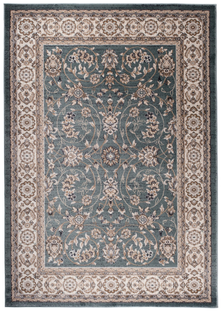 Teppich Colorado Traditioneller Blau Beige Floral
