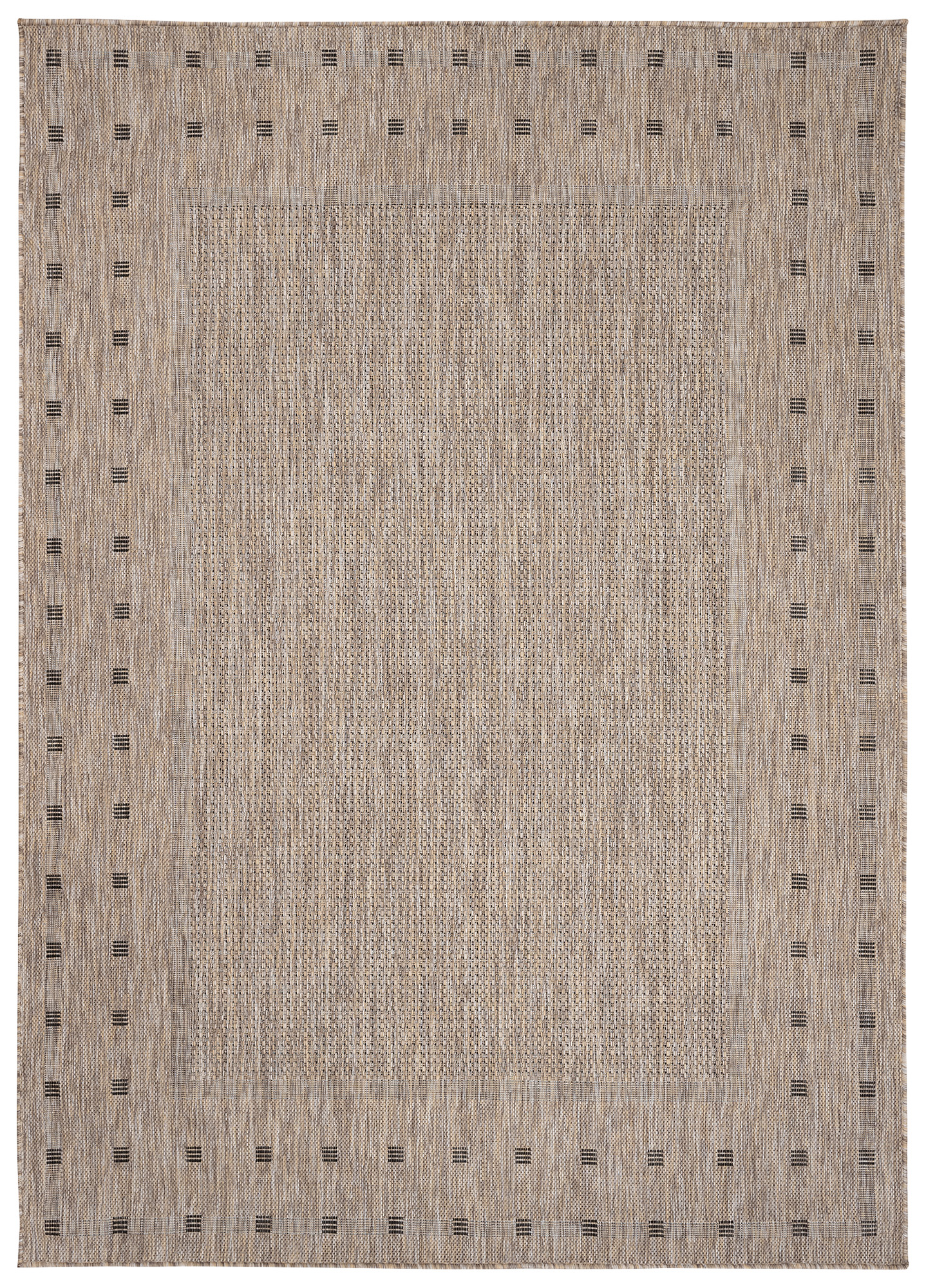 Teppich Melissa Braun Rahmen Indoor Outdoor