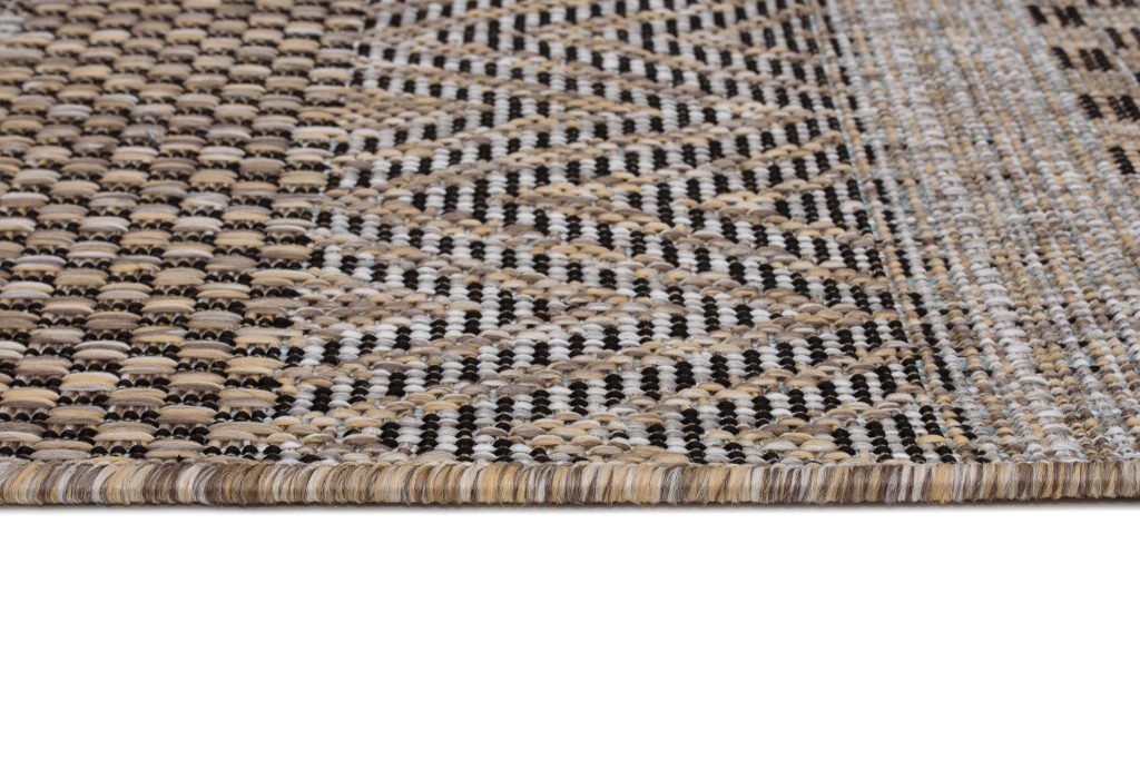 Teppich Melissa Braun Streifen Indoor Outdoor