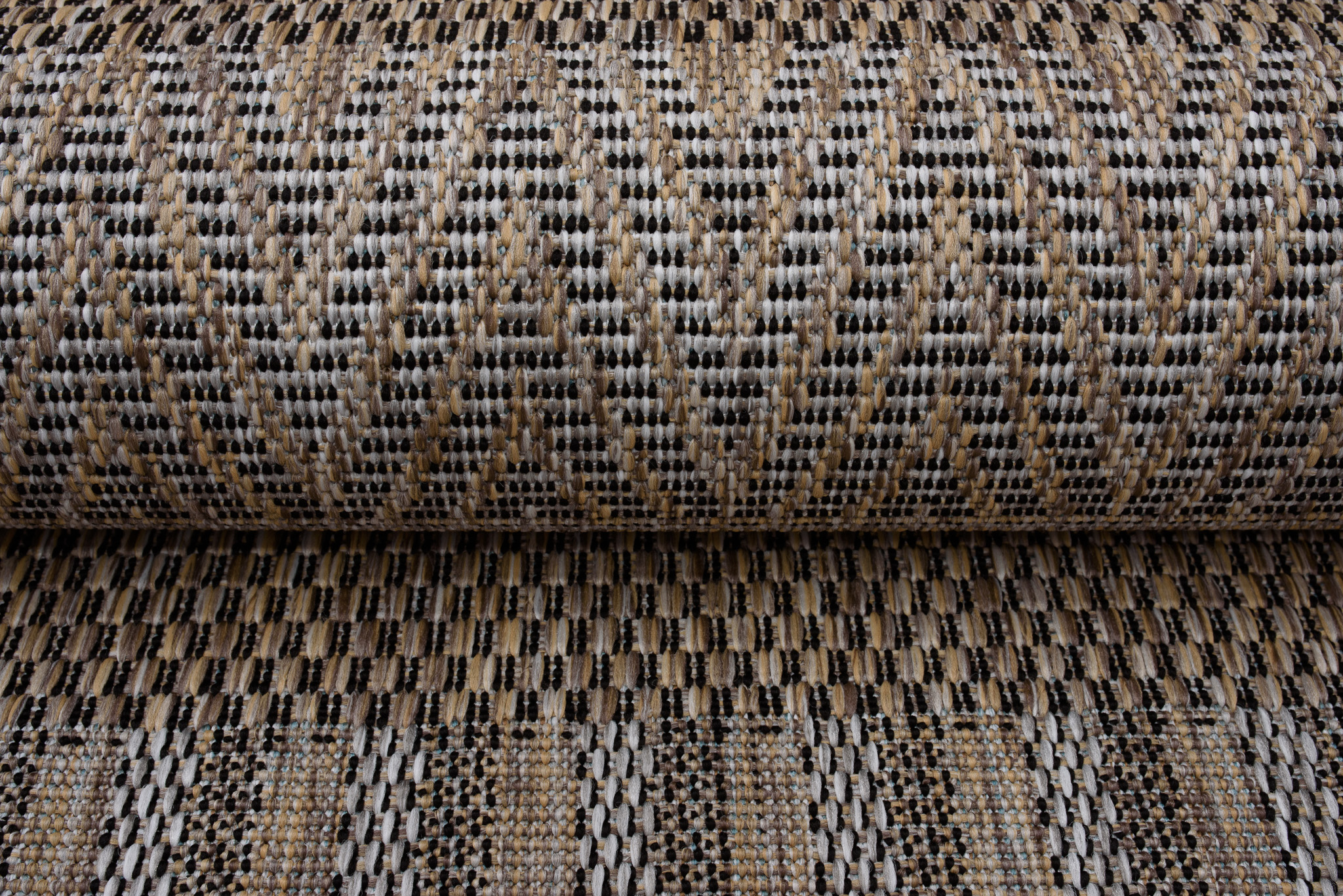 Teppich Melissa Braun Streifen Indoor Outdoor