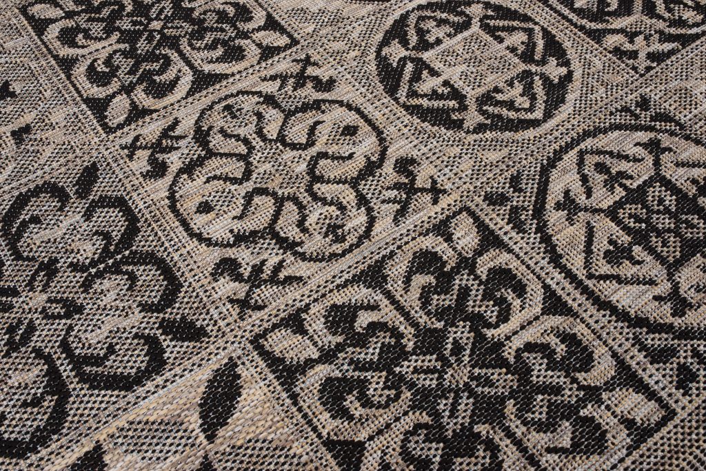 Teppich Melissa Braun Schwarz Mosaik Indoor Outdoor