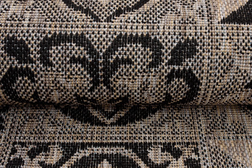 Teppich Melissa Braun Schwarz Mosaik Indoor Outdoor