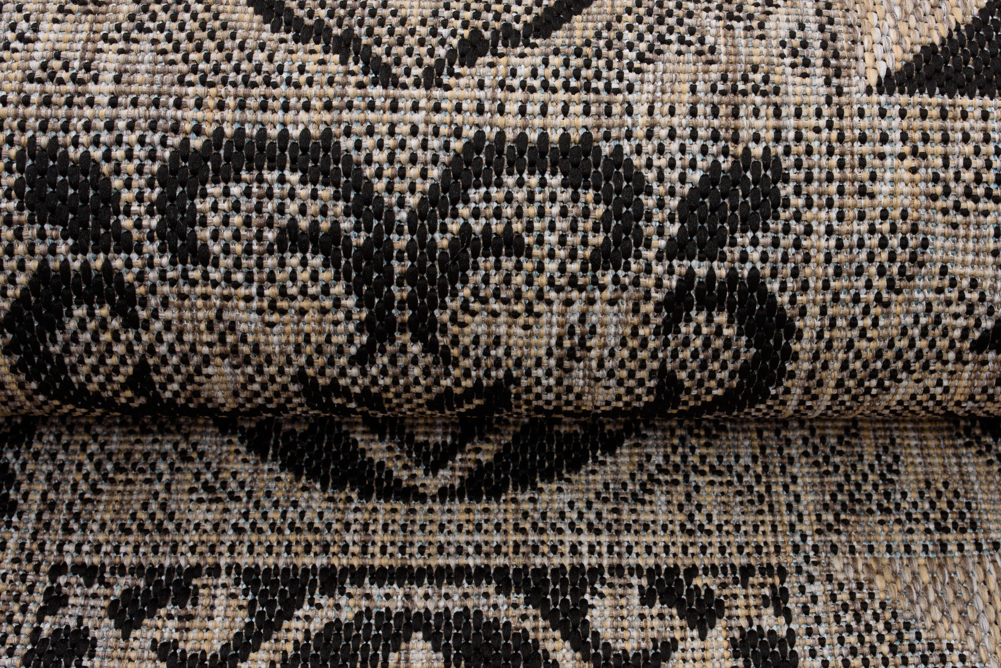 Teppich Melissa Braun Schwarz Mosaik Indoor Outdoor