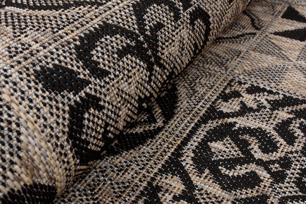Teppich Melissa Braun Schwarz Mosaik Indoor Outdoor