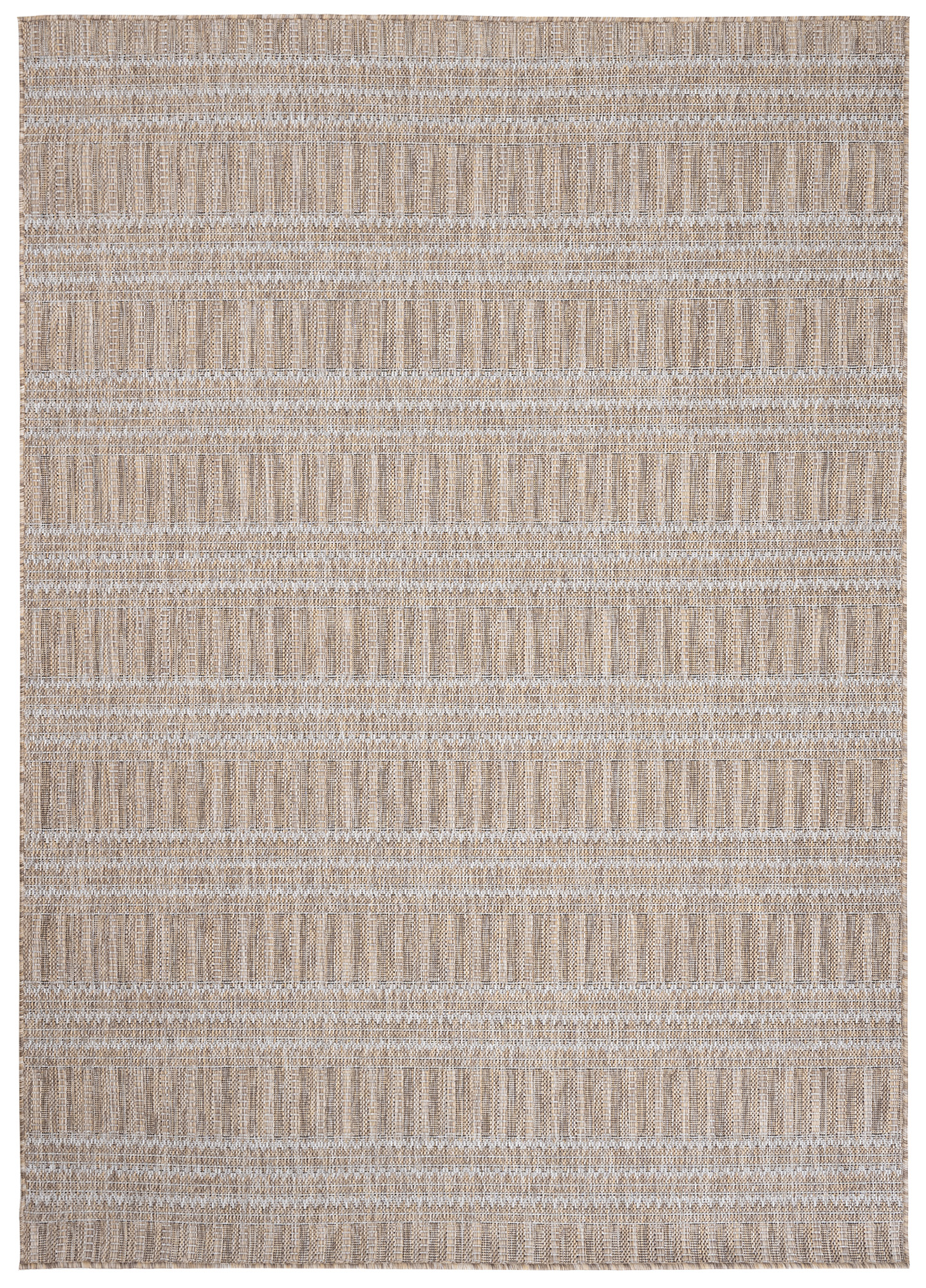 Teppich Melissa Braun Linien Indoor Outdoor