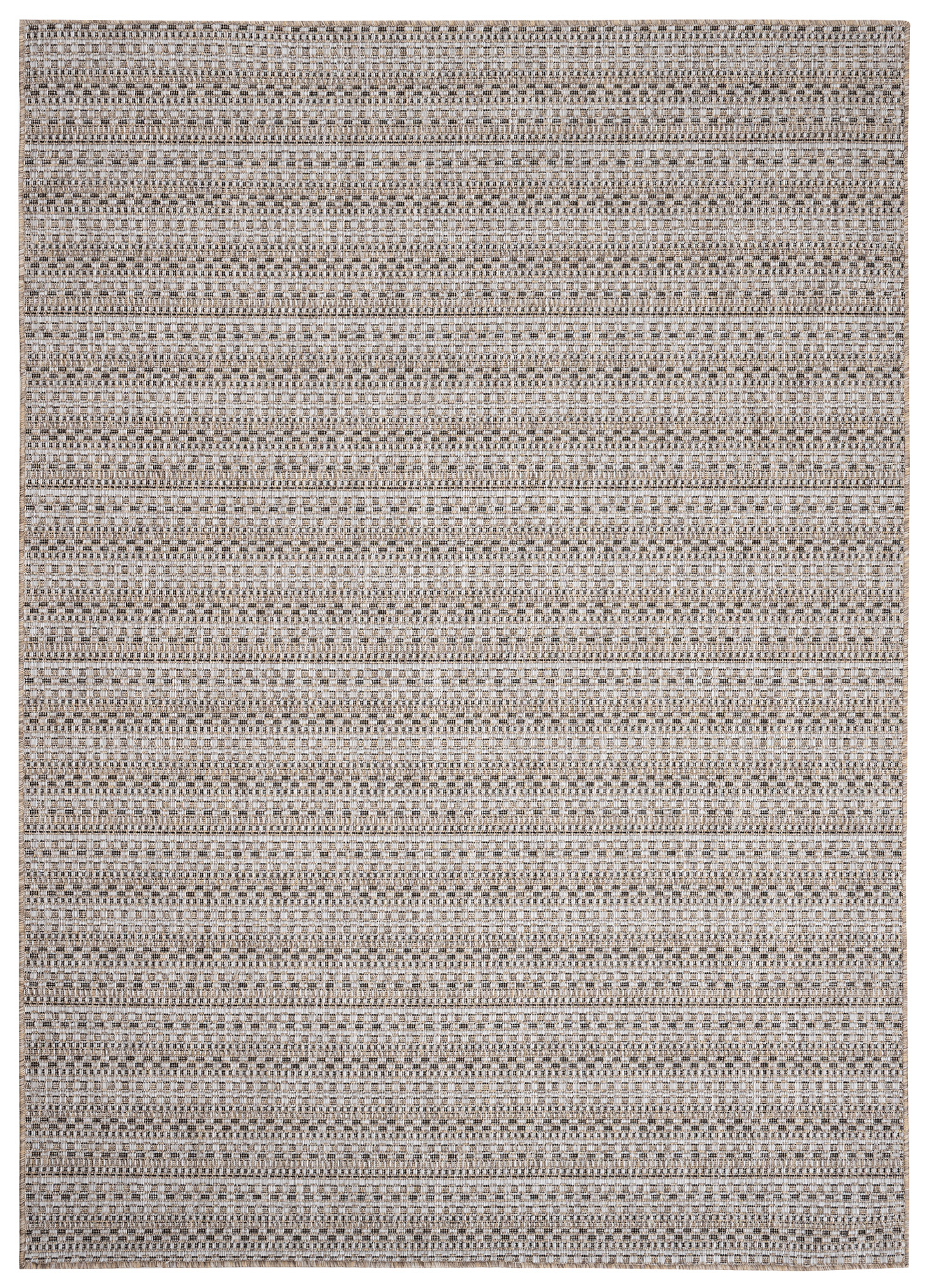 Teppich Melissa Braun Schmale Streifen Indoor Outdoor
