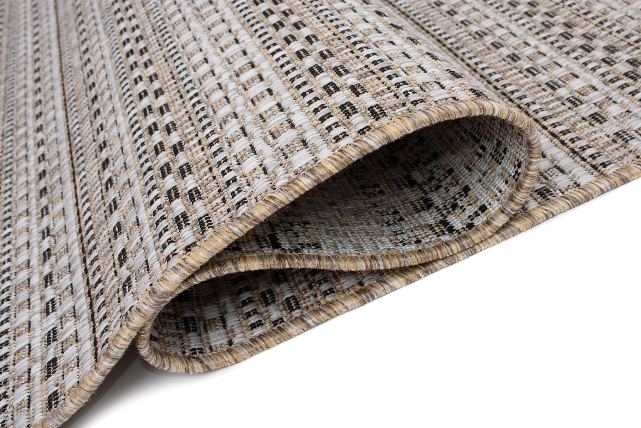 Teppich Melissa Braun Schmale Streifen Indoor Outdoor