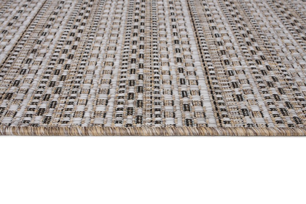 Teppich Melissa Braun Schmale Streifen Indoor Outdoor