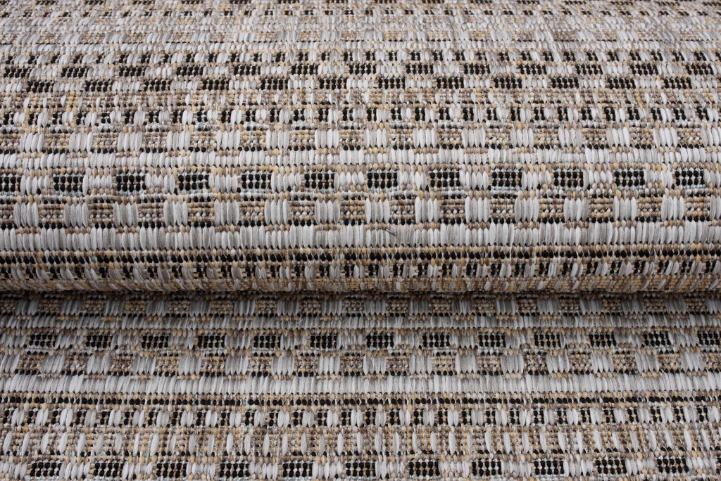 Teppich Melissa Braun Schmale Streifen Indoor Outdoor