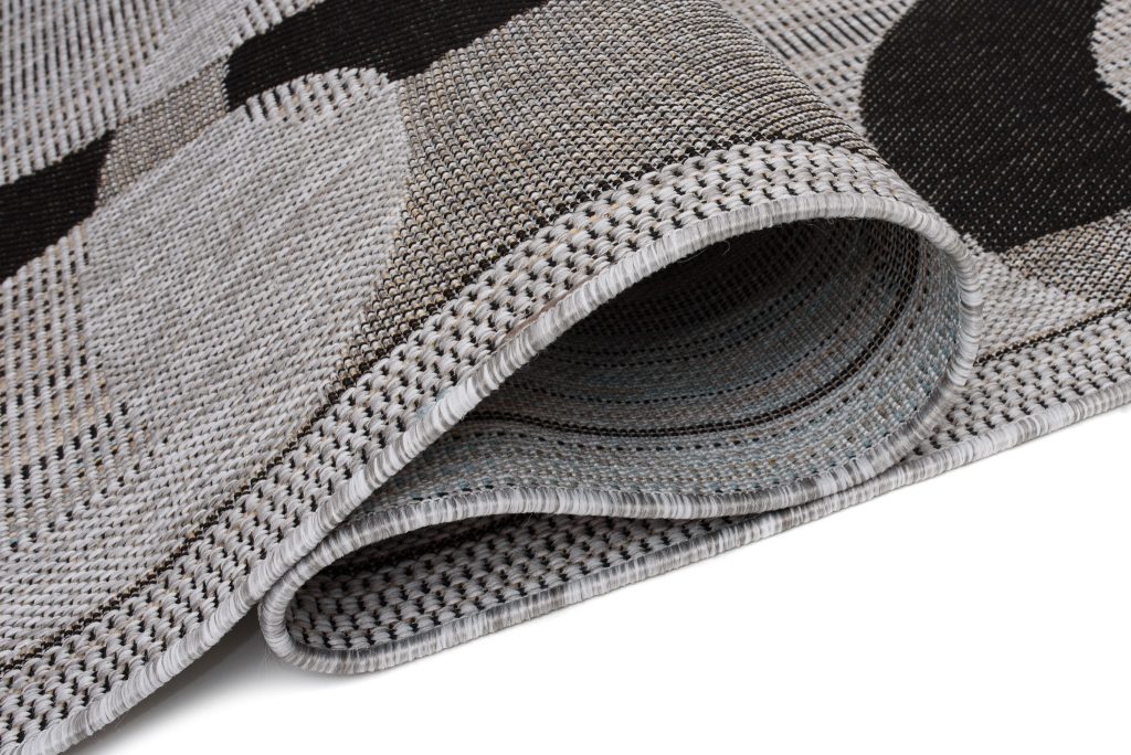 Teppich Melissa Grau Schwarz Geometrisch Indoor Outdoor