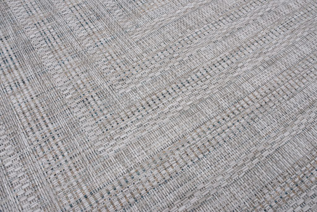 Teppich Melissa Grau Melange Geometrisch Indoor Outdoor